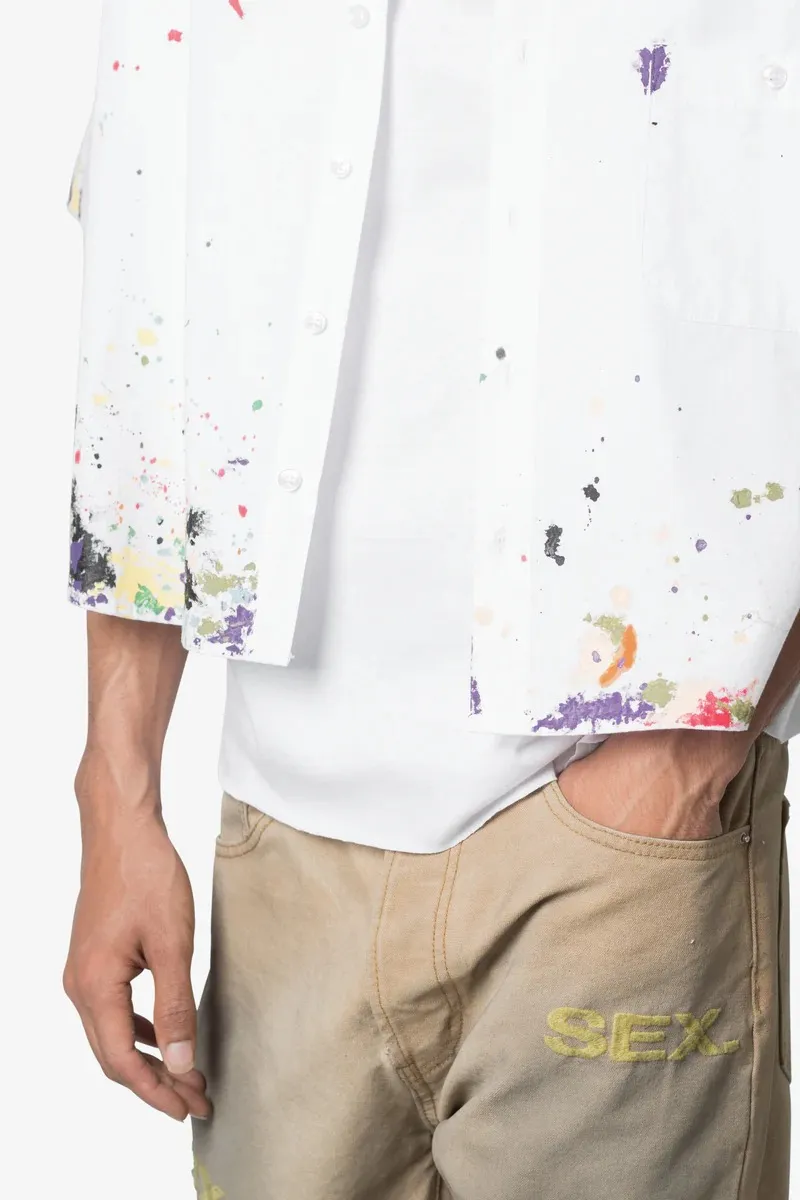 POPLIN PAINTER S/S SHIRT