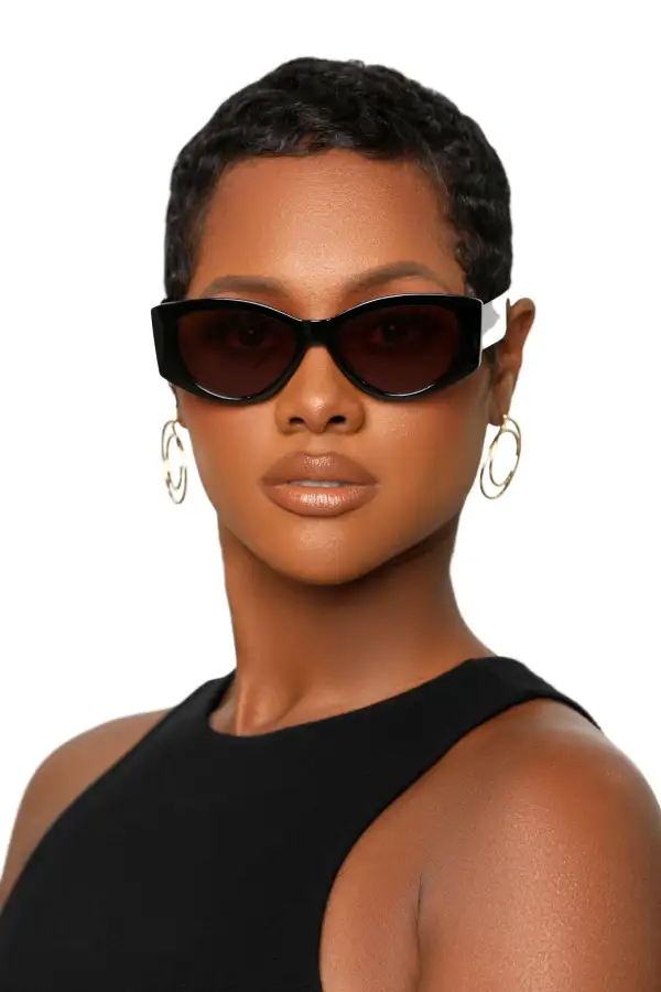 Sunscape Cat Eye Sunglasses (Brown Lens)