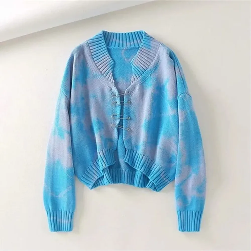 Ethna Safety Pin Knitted Cardigan