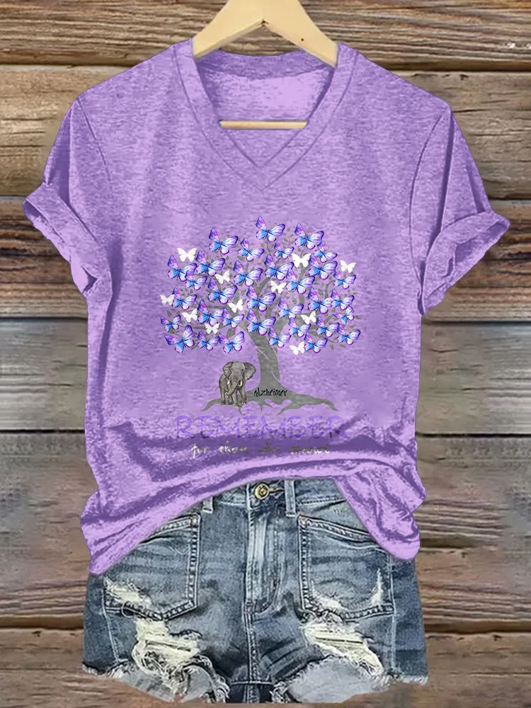 Women'S  Remember For Those Who Cannot V-Neck T-Shirt