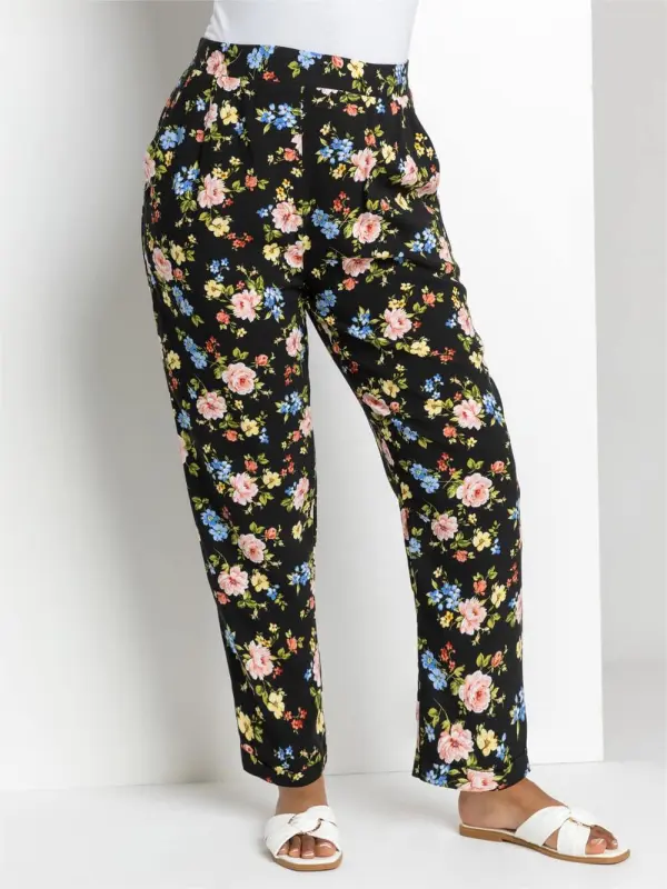 Multicolor printed trousers