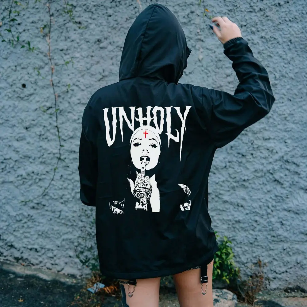 Unholy Nun Print Women's Hoodie