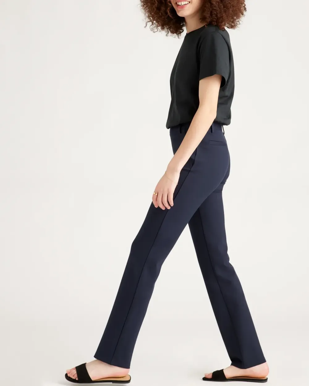 Daily Ultra-Stretch Ponte Straight Leg Pants