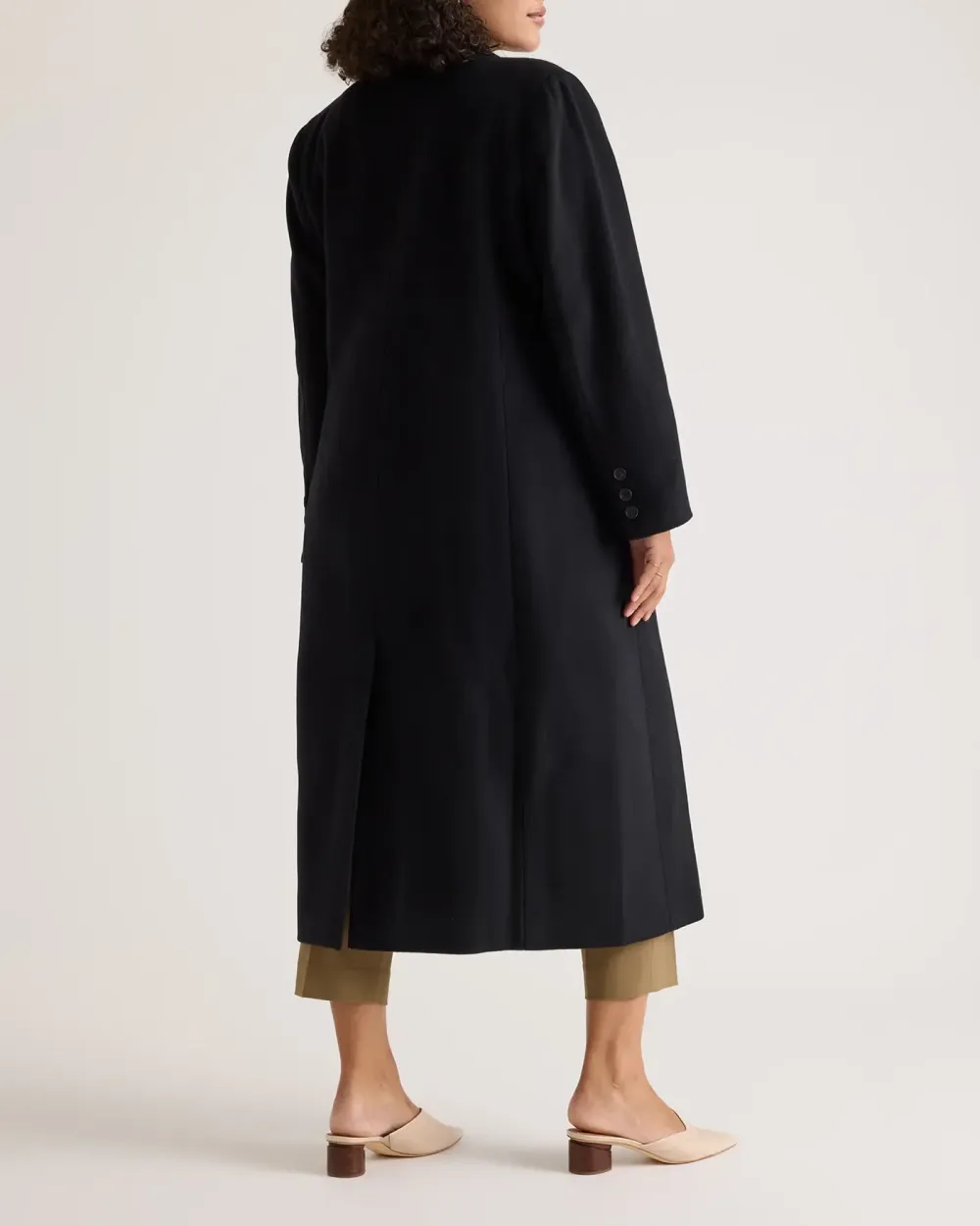 Slight Stretch Italian Wool Tailored Coat