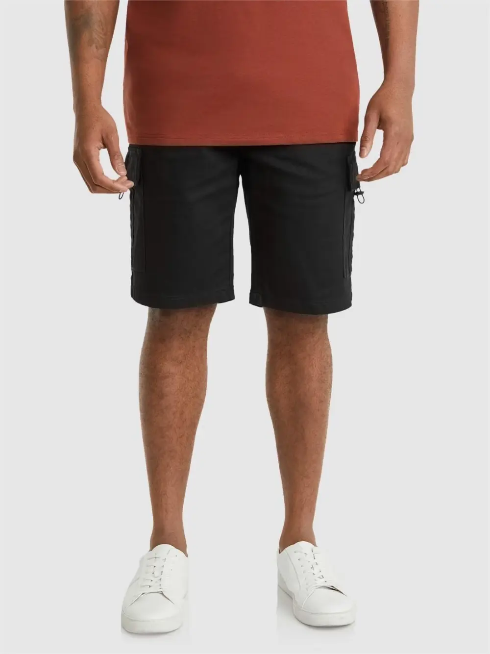 BLACK NELSON KNIT CARGO SHORT