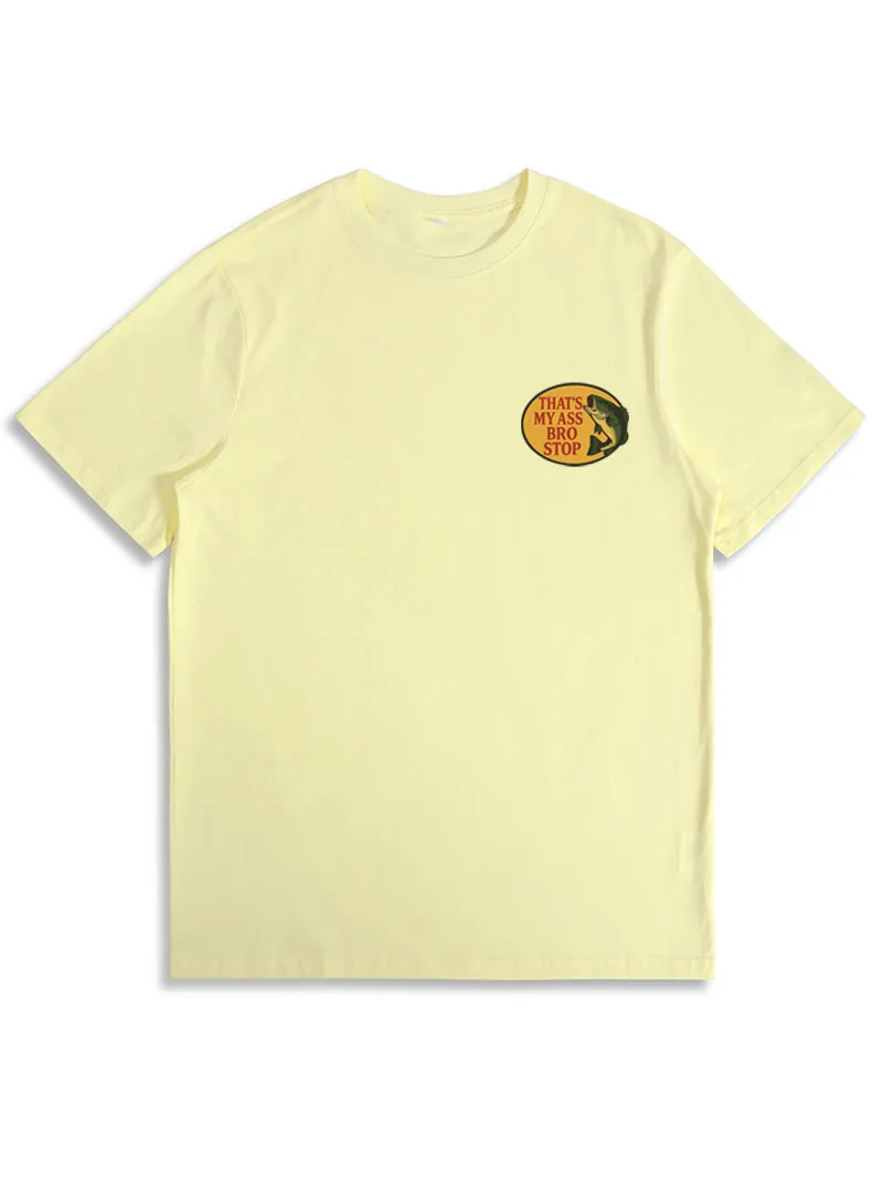 Bro Stop Unisex Heavy Cotton Tee - Fish Shirt Funny -Butt