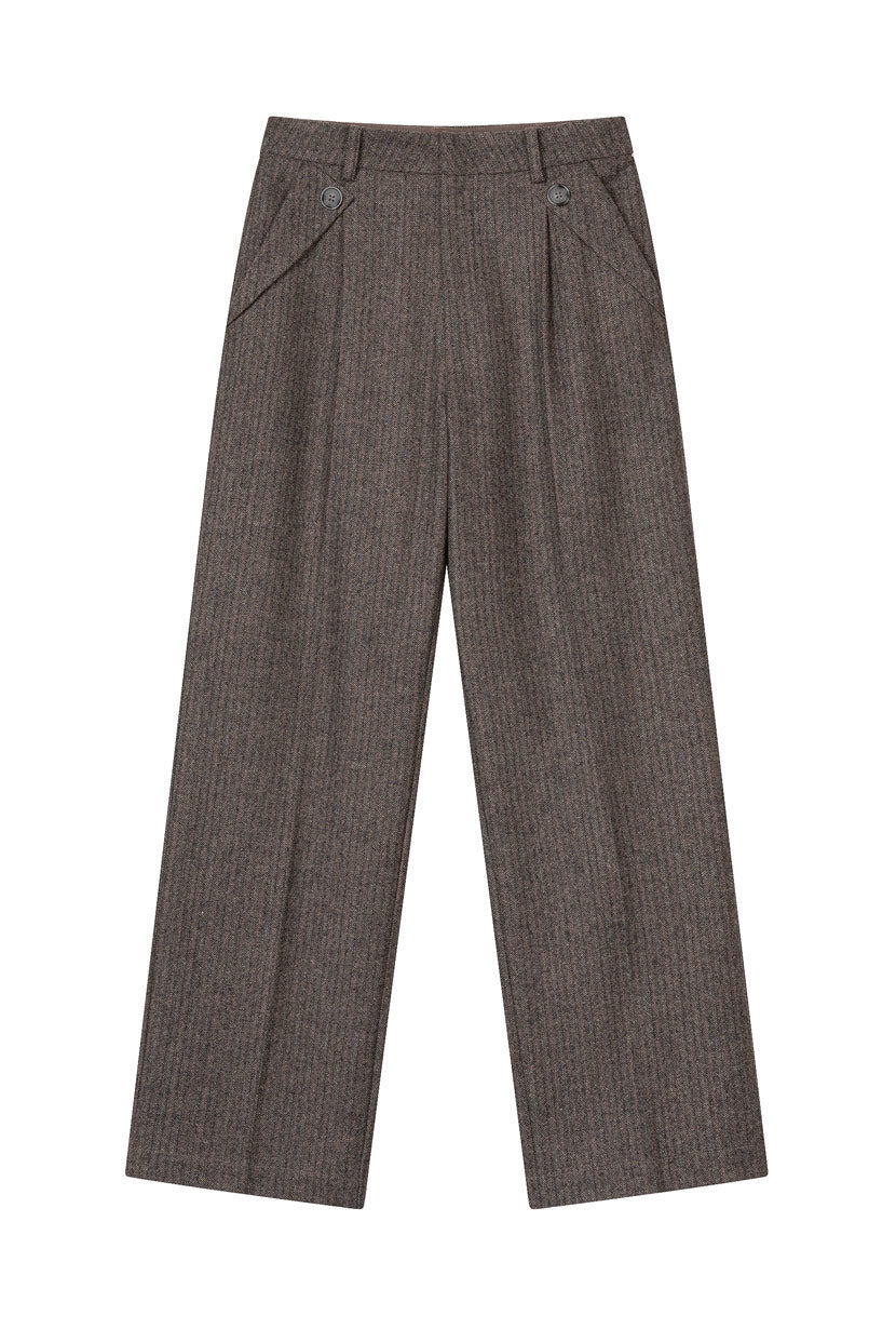 Reign Wool Pants - Brownstone