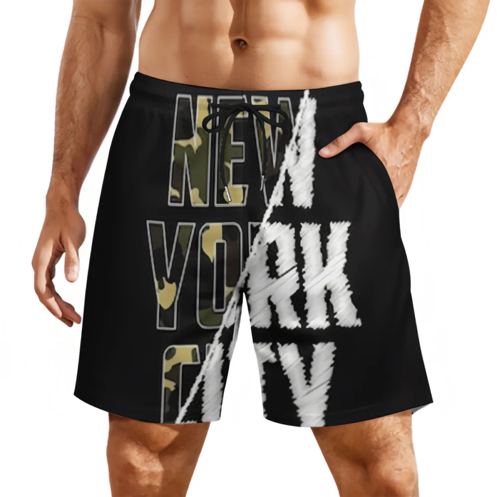 NEW YORK CITY Fashionable Camouflage Sports Beach Shorts