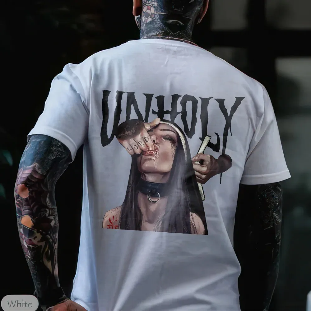 Unholy Nun Printed Men's T-shirt