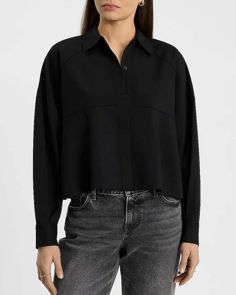 Oversized Cropped Shirt