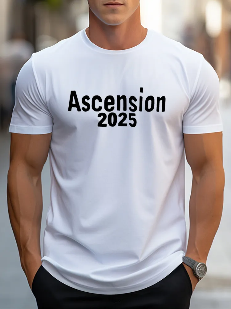 Men'S Ascension 2025 Pure Cotton Short-Sleeved T-Shirt