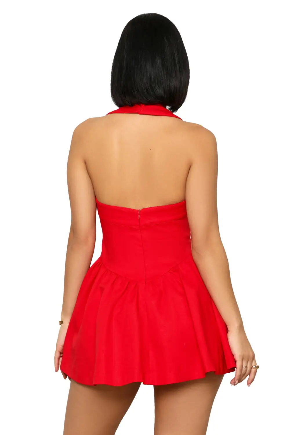 Baby Doll Skater Dress (Red)
