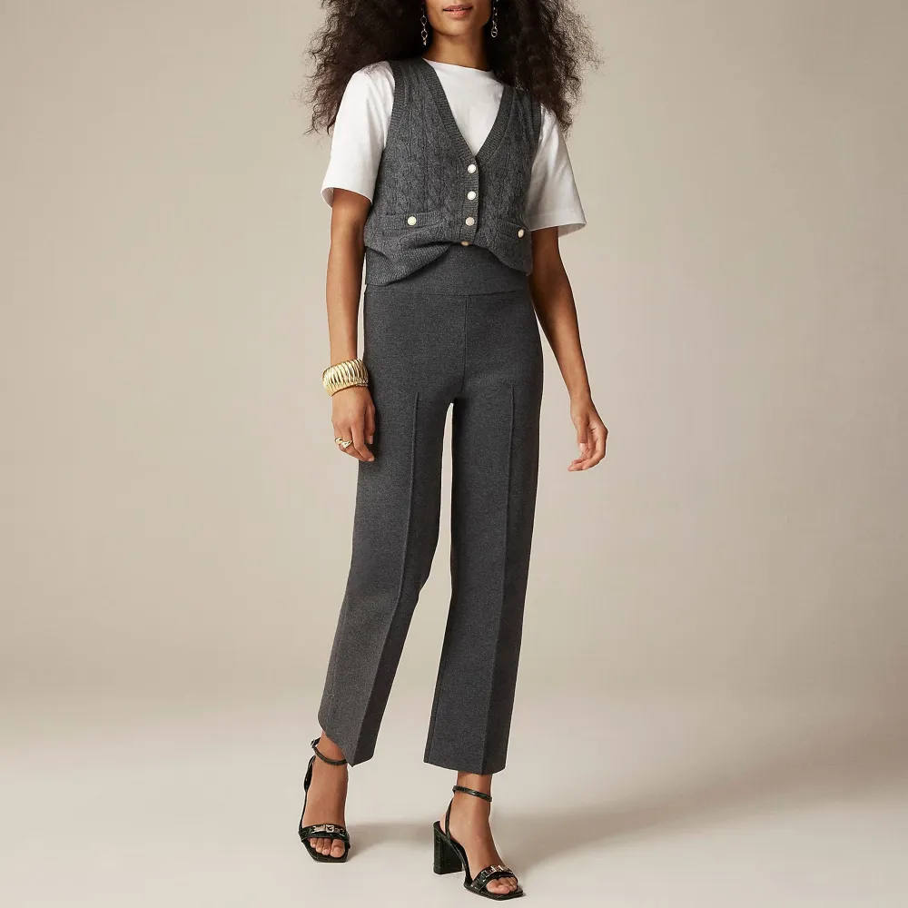 Stratus pant in textured satin