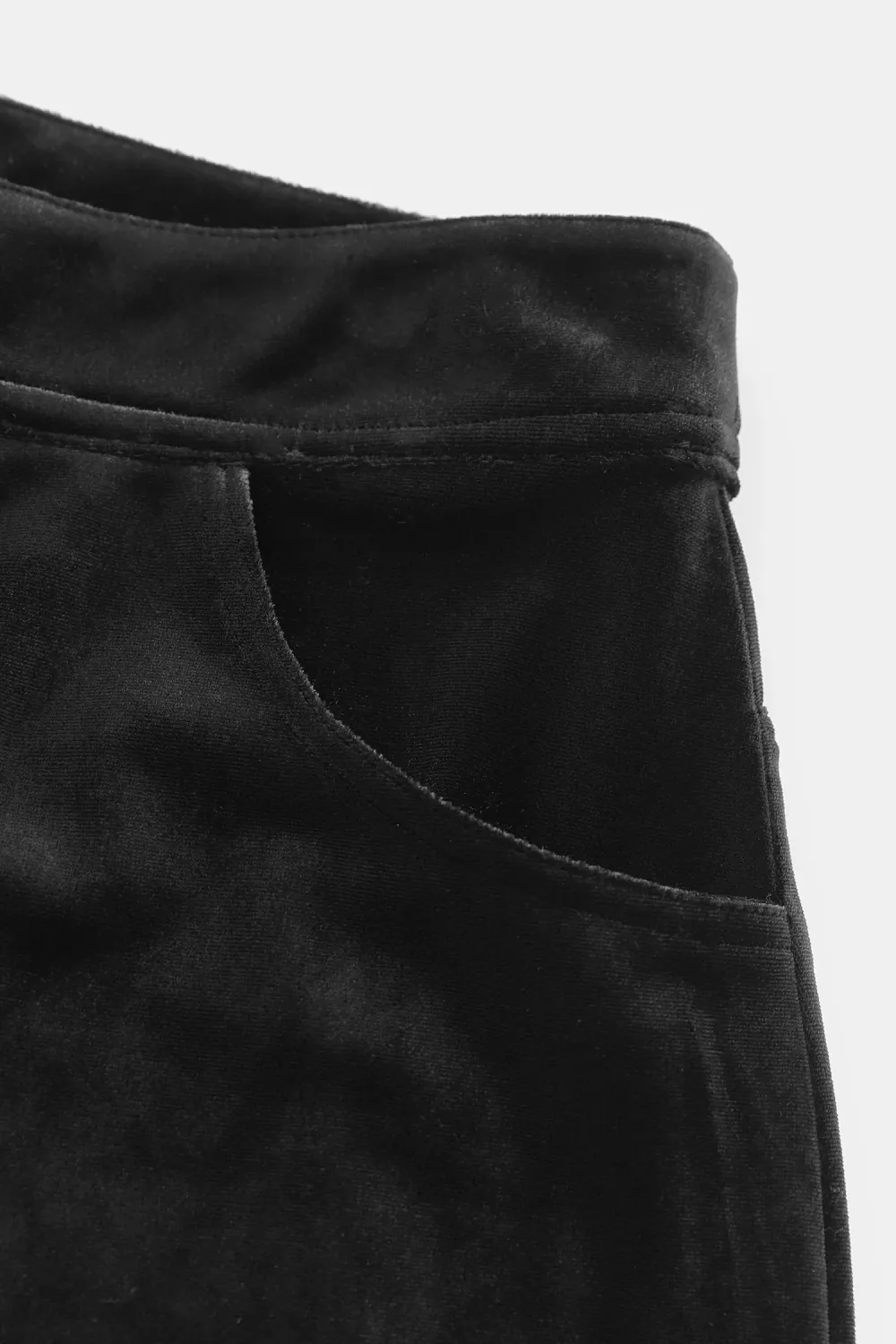 Midnight Black Wide Leg Trousers