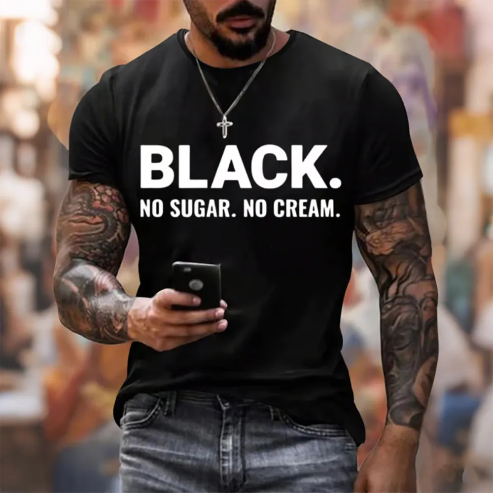BLACK No Cream No Sugar Tee
