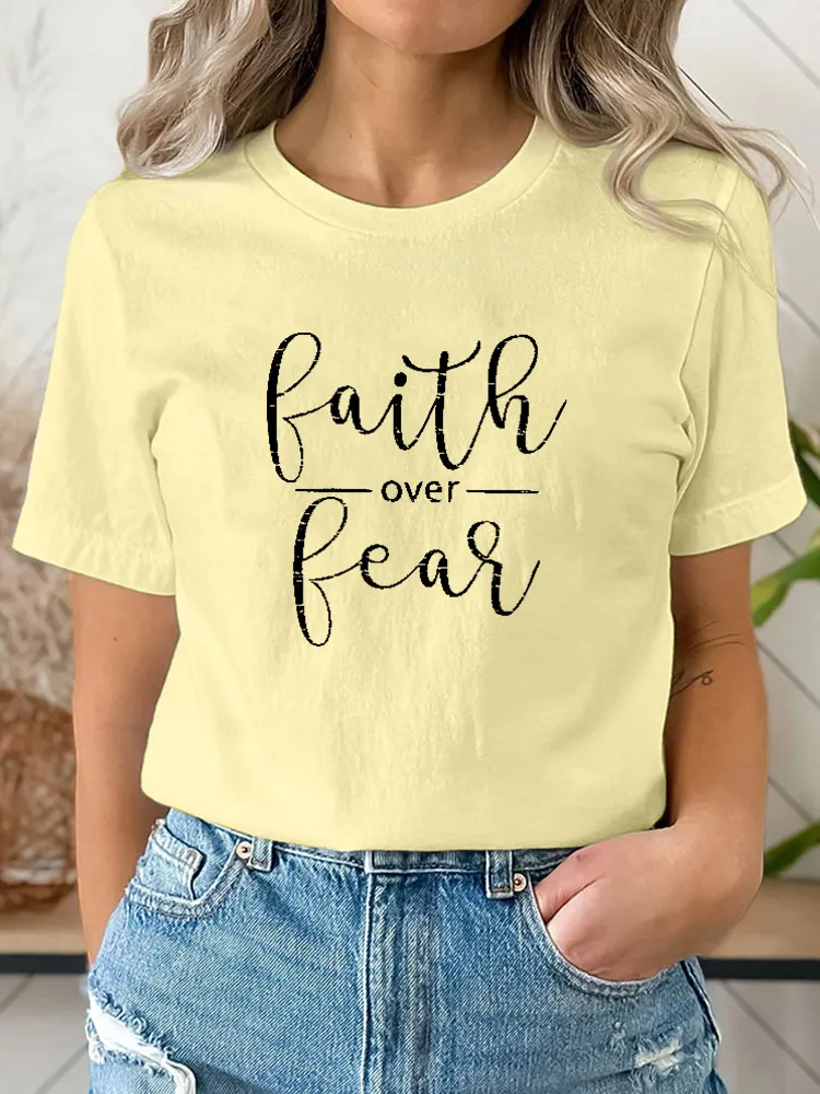 Faith Over Fear Shirt, Faith Tshirt, Women Christian Tee, Christian Saying Shirt, Be Brave Shirt, Jesus Christ T Shirt