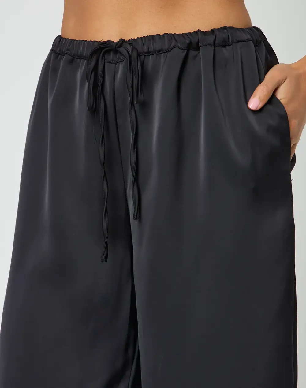 Satin Drawstring Pant