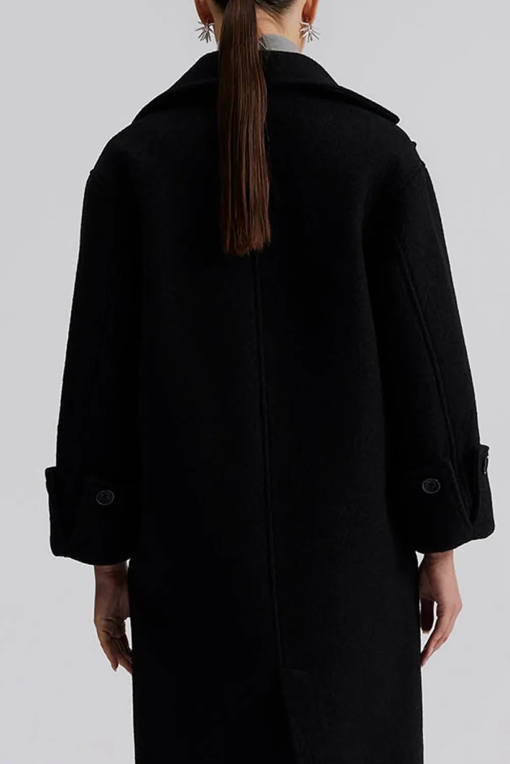 Long Length Wool Blend Coat