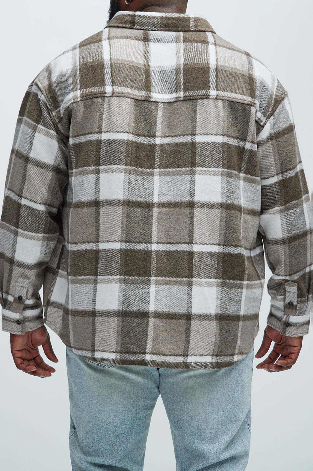 Wanted Plaid Shacket - Cream