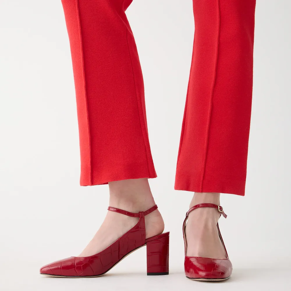 Stratus pant in textured satin