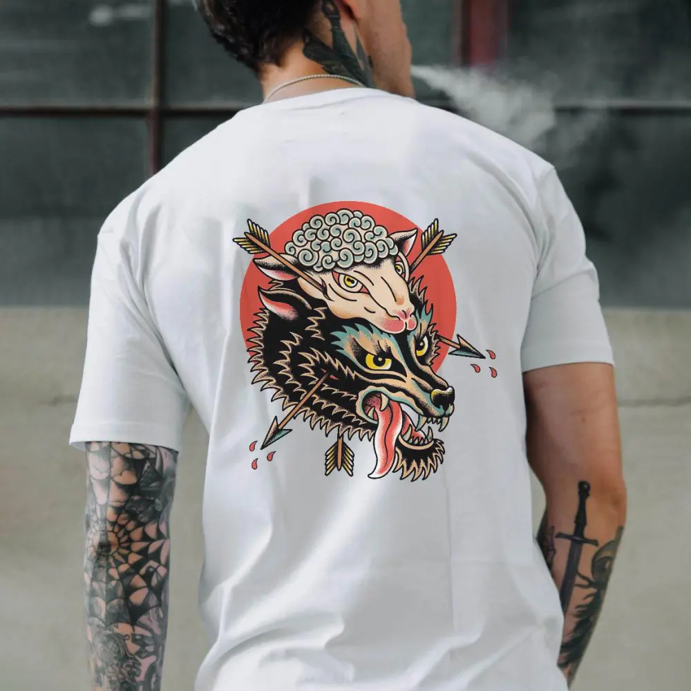 Animal Vintage Print Men's T-shirt