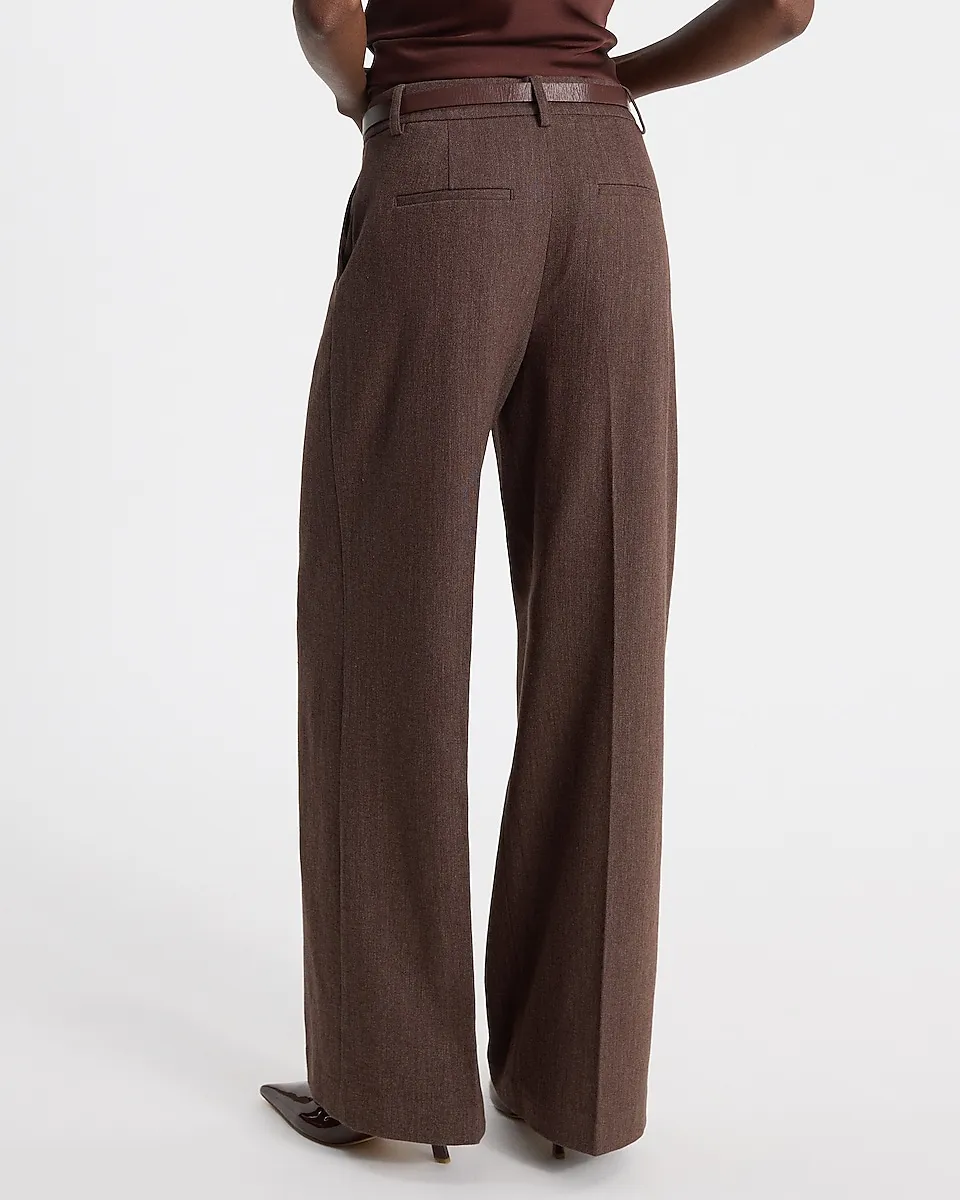 Patch Pocket Cropped Blazer + Editor Mid Rise Relaxed Trouser Pant