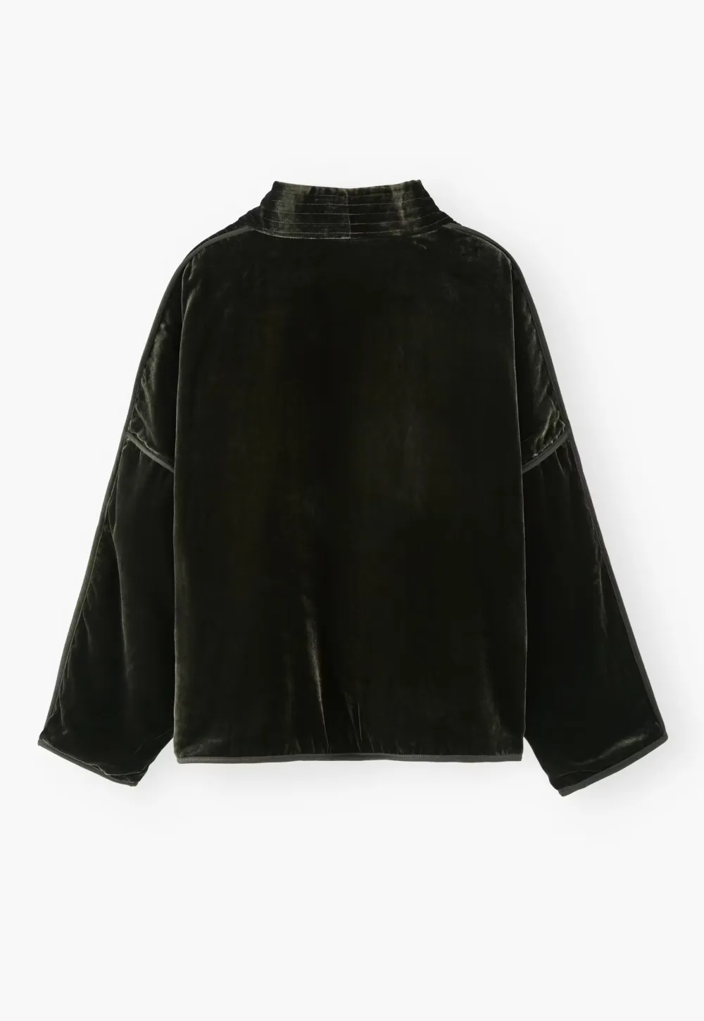 Cropped quilted jacket
Silk & viscose velvet