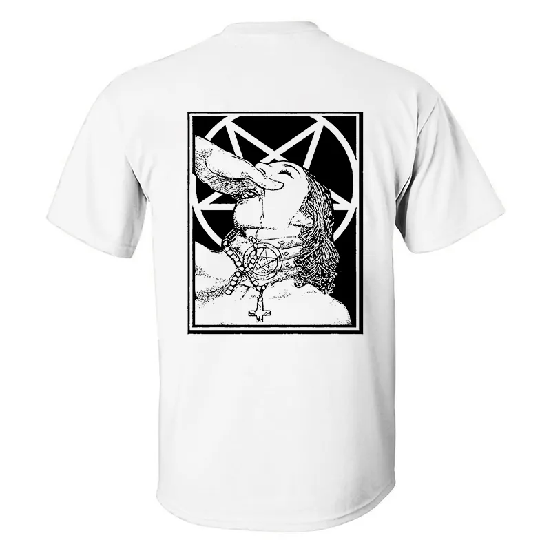 Satanic Nun Printed Men's T-shirt