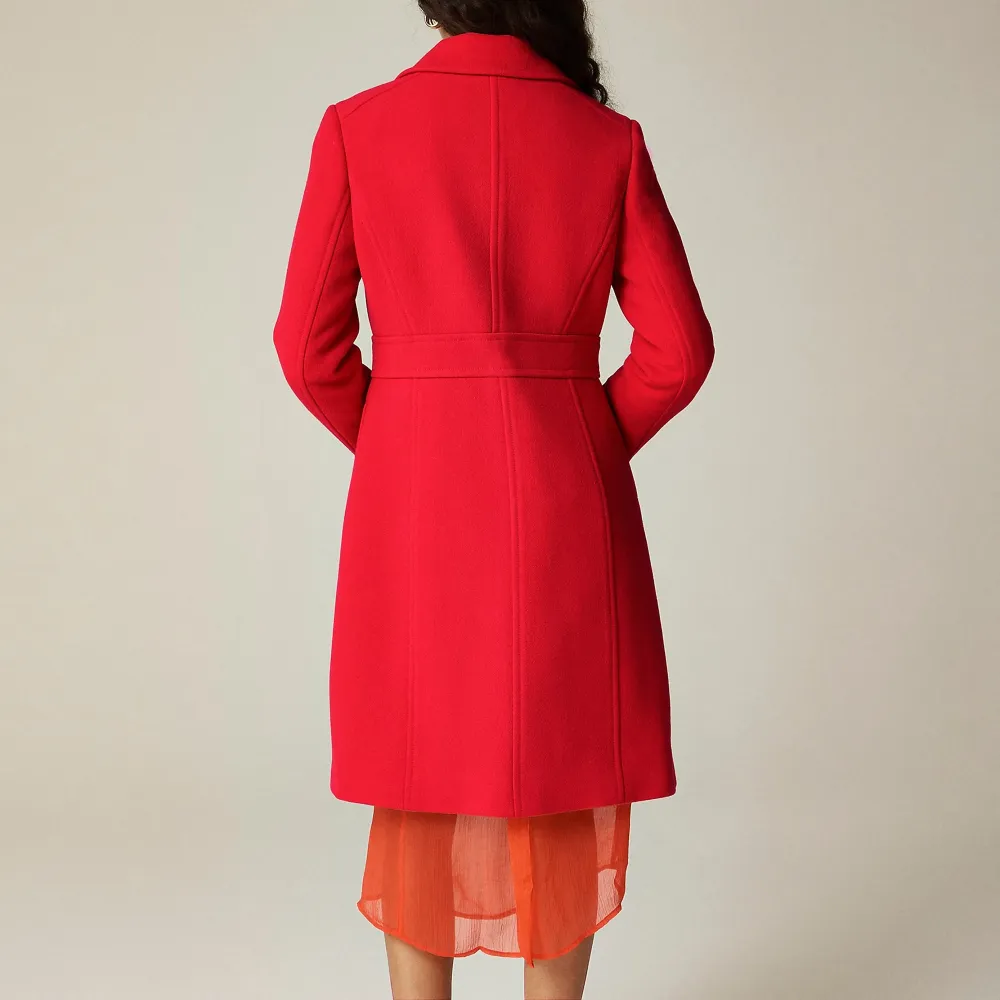 lady day topcoat double-cloth wool blend