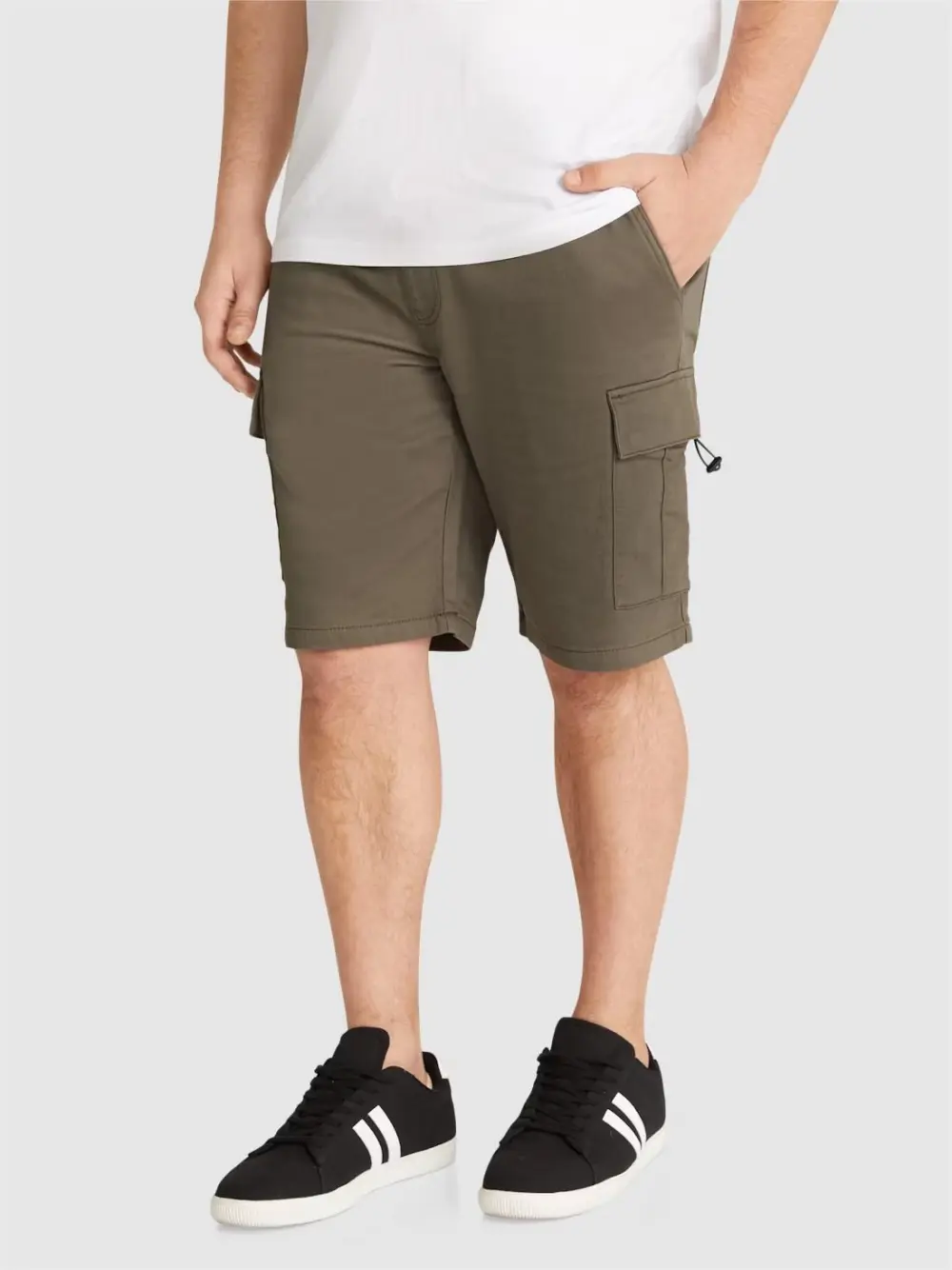 KHAKI NELSON KNIT CARGO SHORT