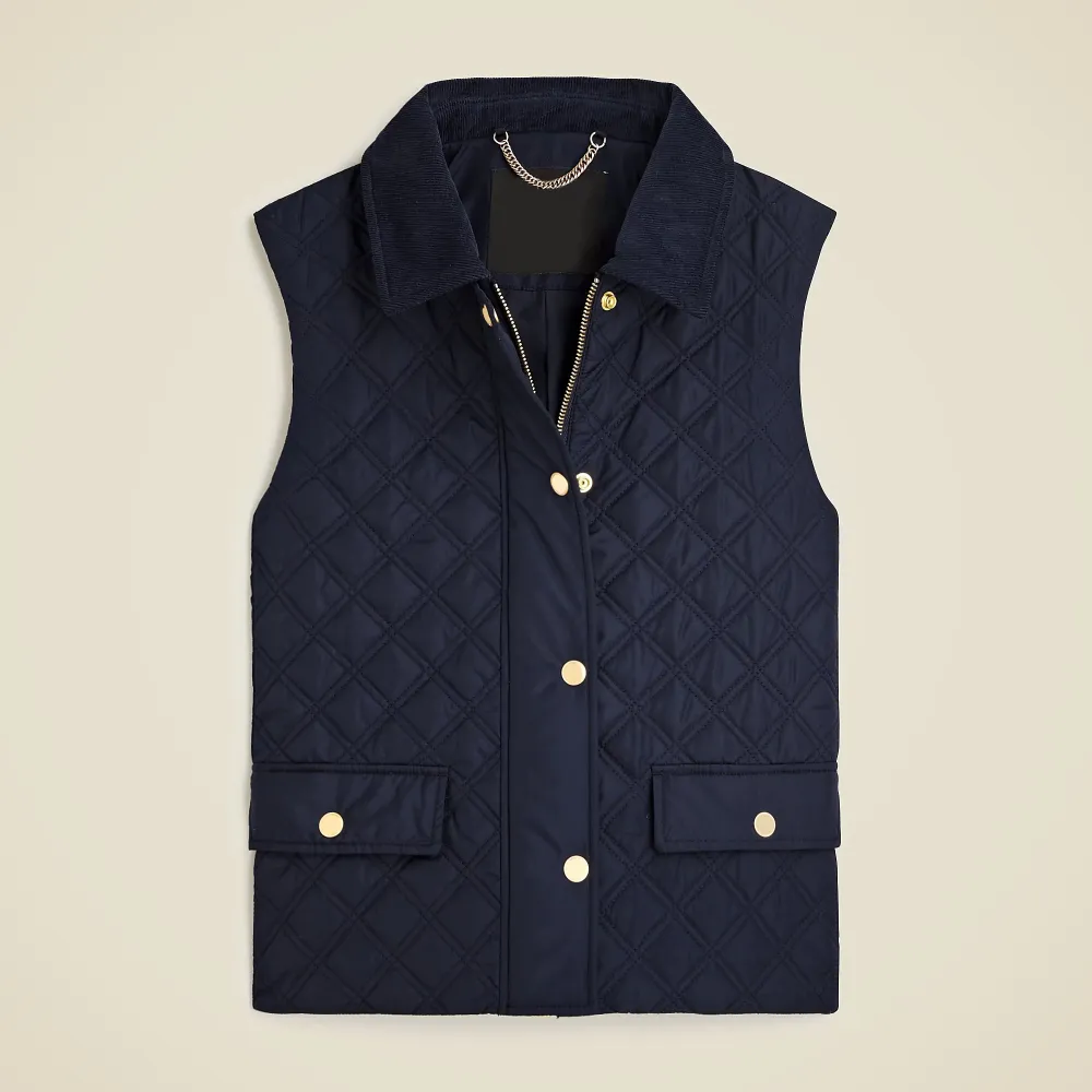 Quilted barn vest