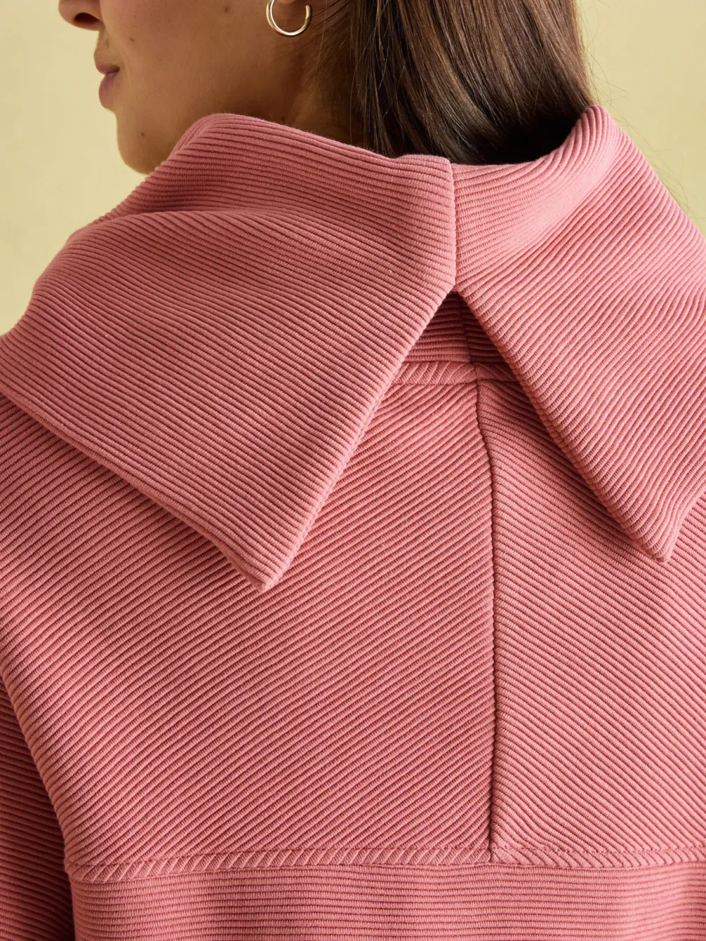 Willow Pink Cowl Neck Sweatshirt