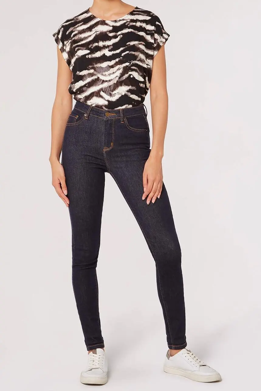 Sienna Raw Denim Skinny Jeans