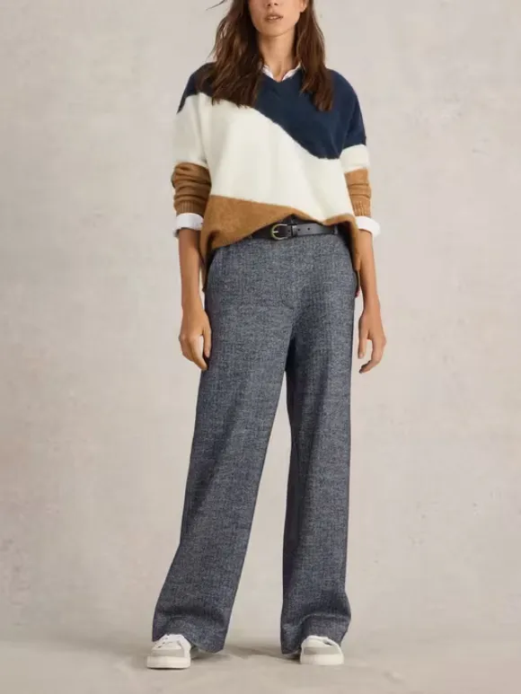 Belle Tweedy Wide Leg Trouser