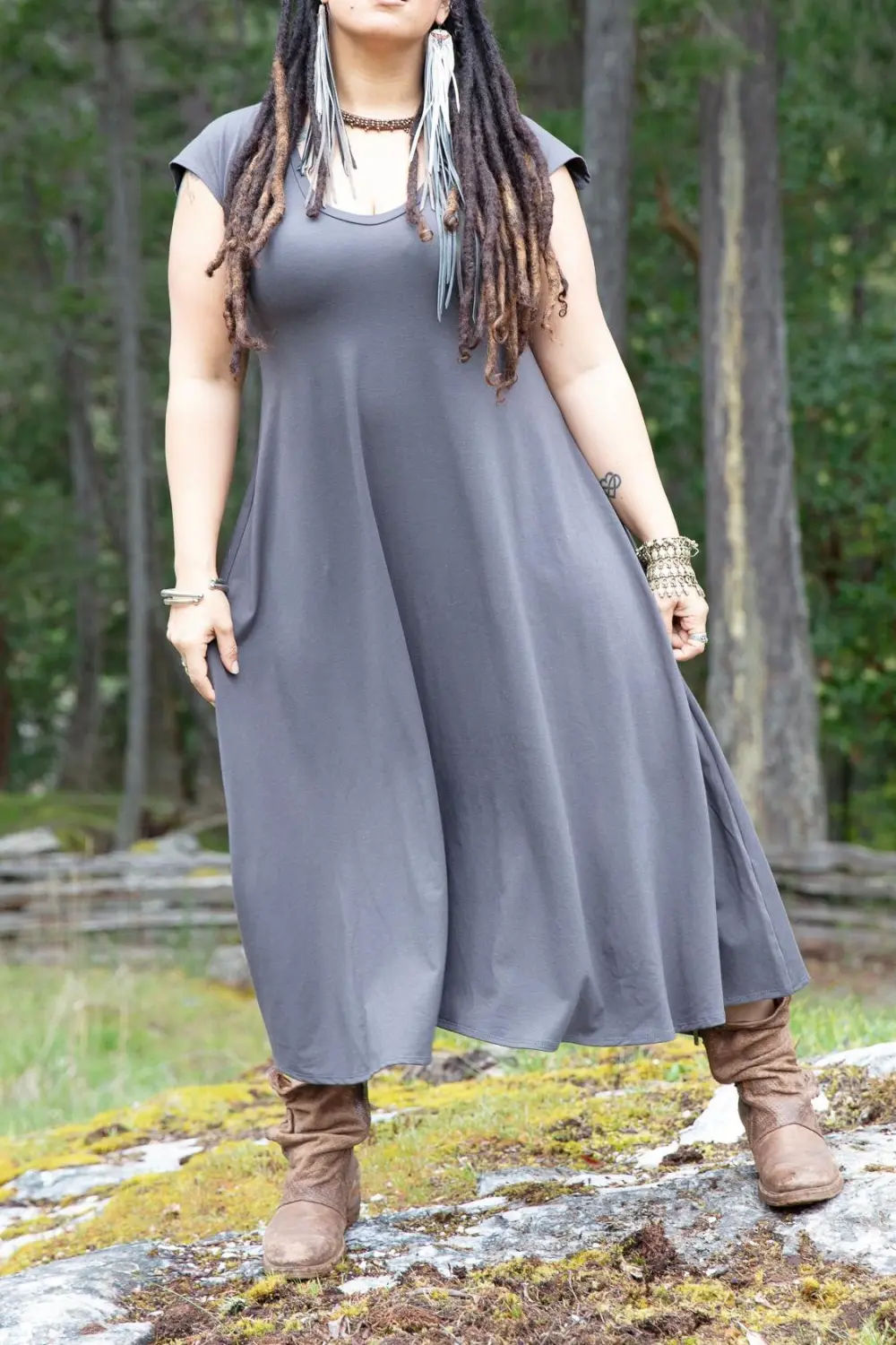 Dragon Dress - Earth Grey