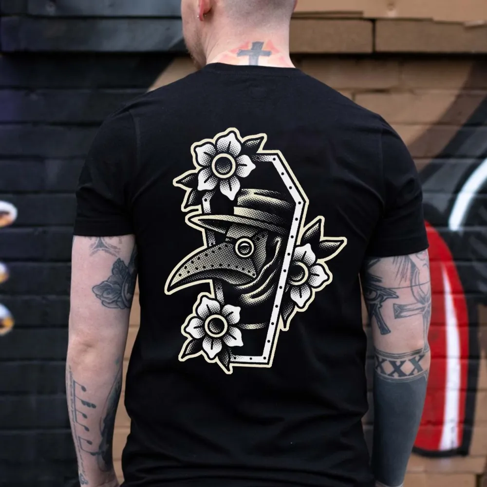 Plague Doctor Printed Men's T-shirt