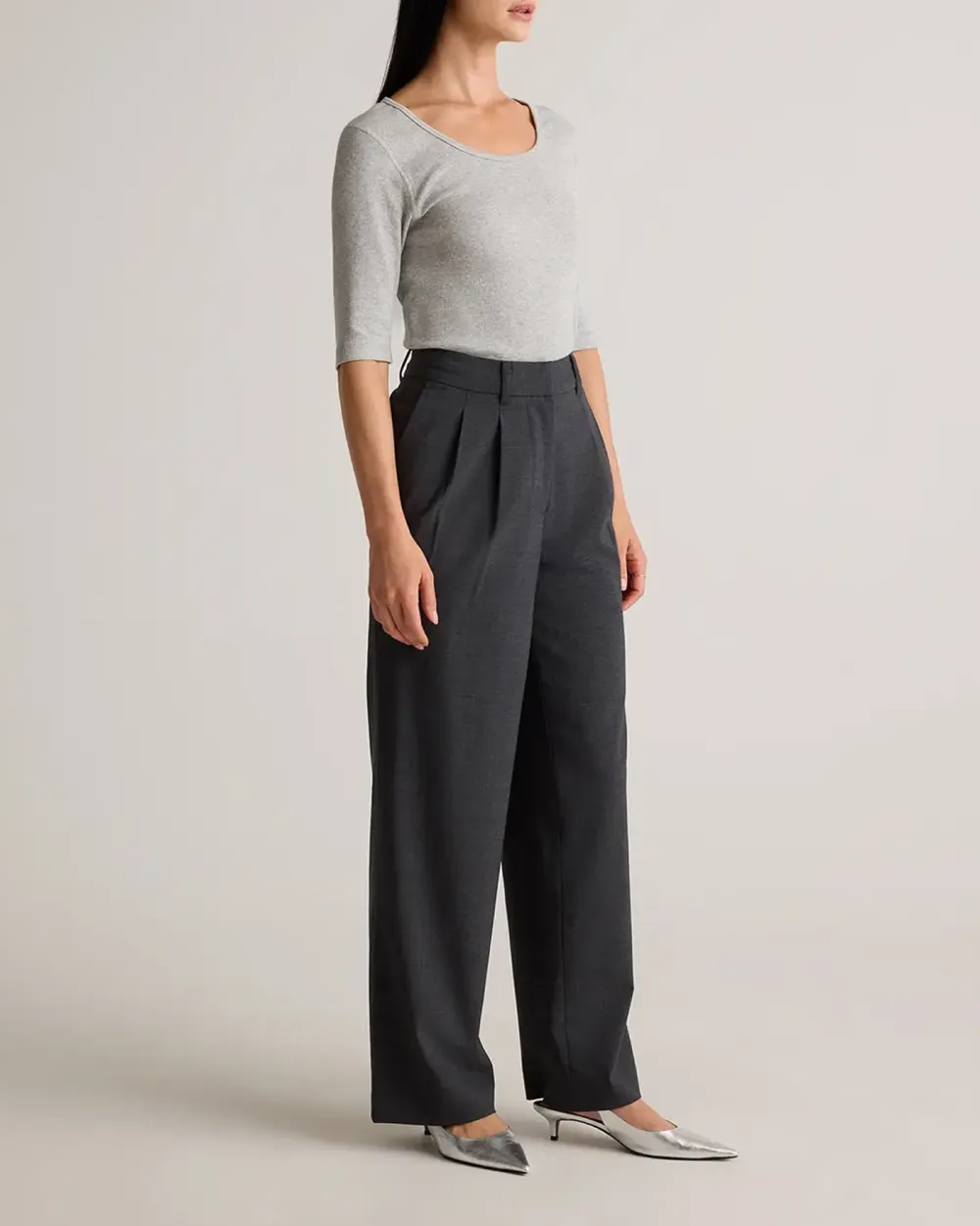 Italian Wool Pleated Trouser