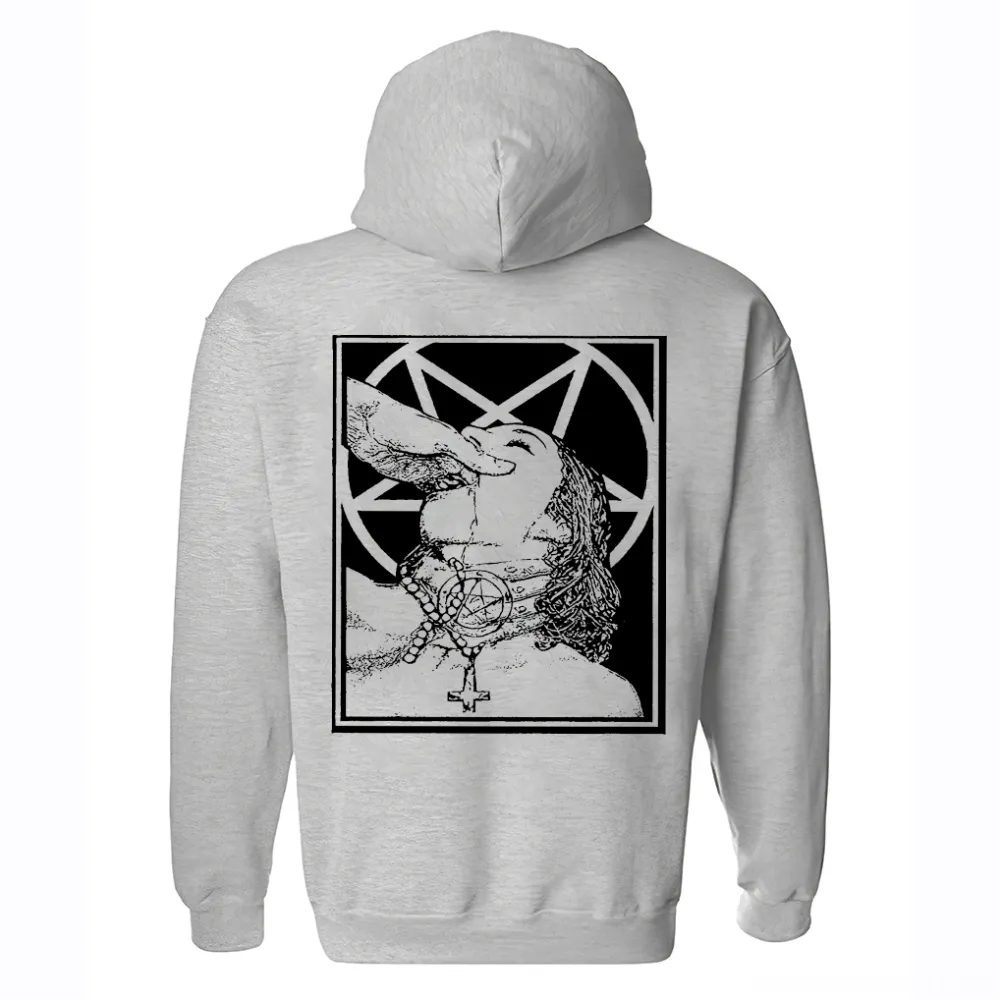 Satanic Nun Printed Oversized Men's Hoodie