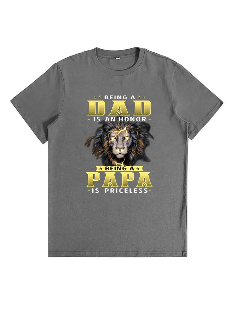 Being A Dad Is An Honor Lion T-Shirt