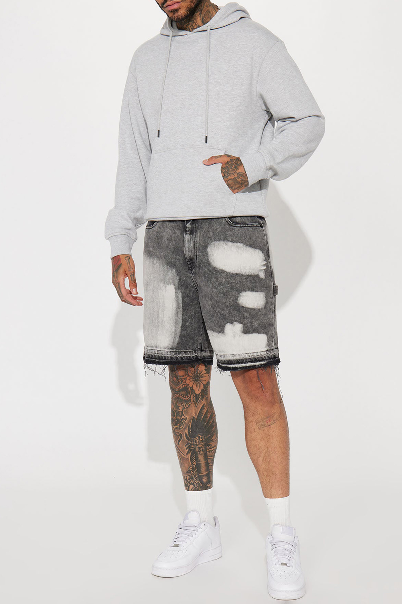 Slight Stretch Tyson Hoodie - Heather Grey