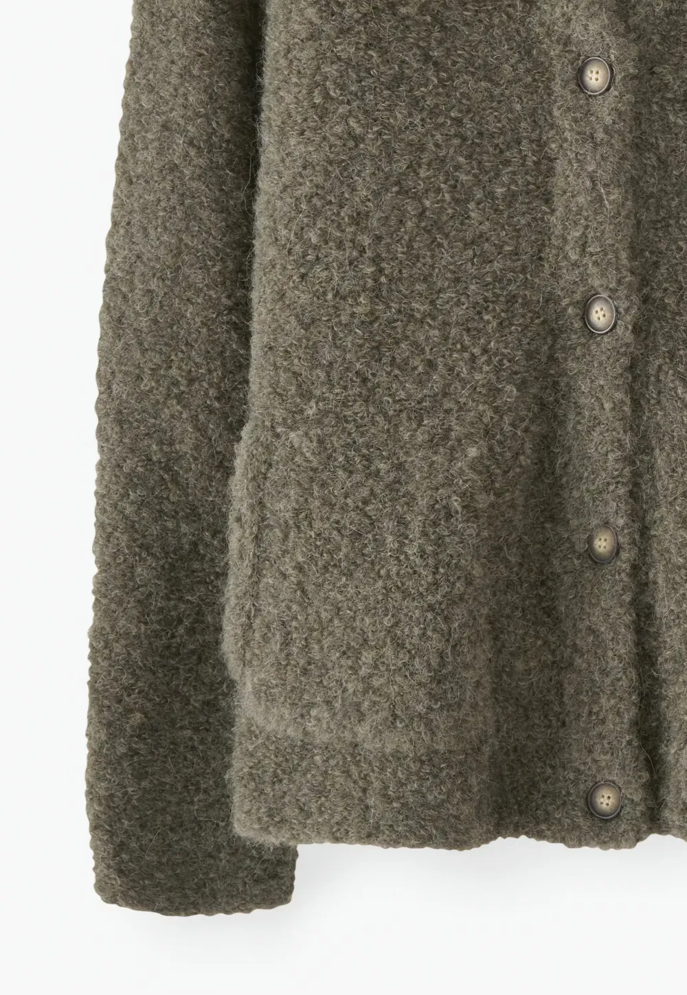 Knitted jacket
Alpaca boucle