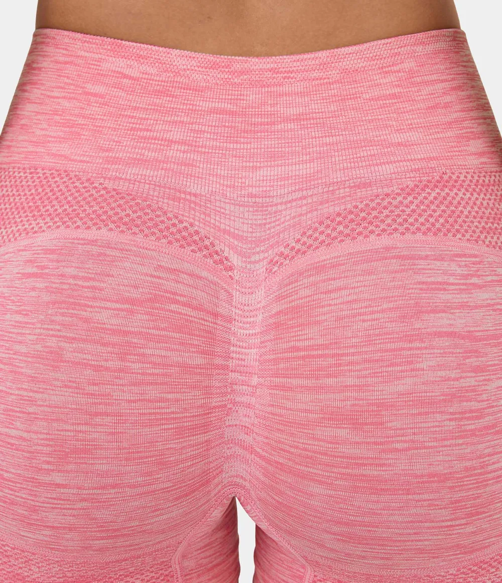 Seamless Flow High Waisted Butt Lifting Ruched Deep Dye Yoga Biker Shorts 3.5''