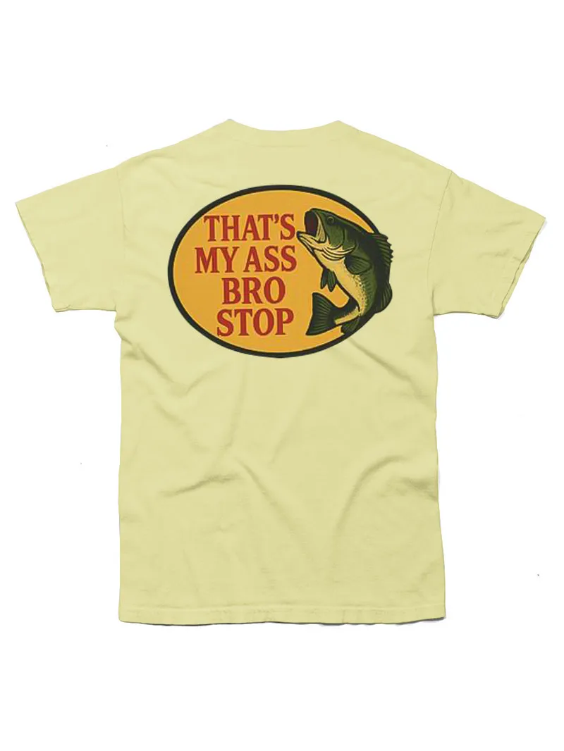 Bro Stop Unisex Heavy Cotton Tee - Fish Shirt Funny -Butt