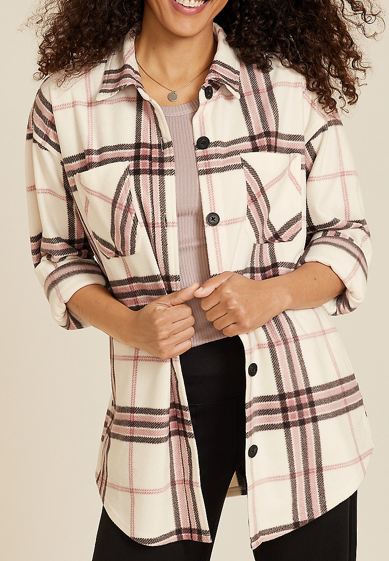 Wilder Plaid Fleece Shacket