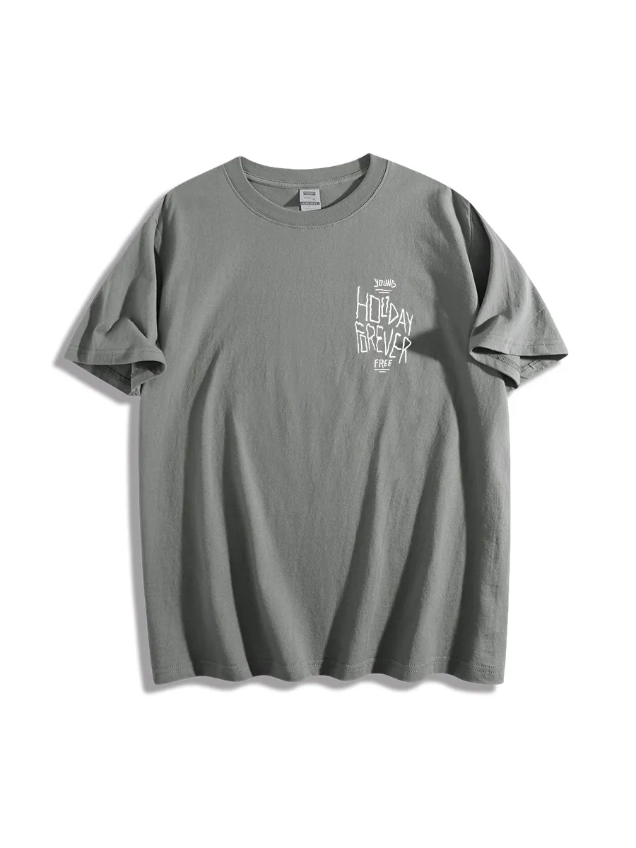 Skull And Ice Cream Print Casual T-Shirts