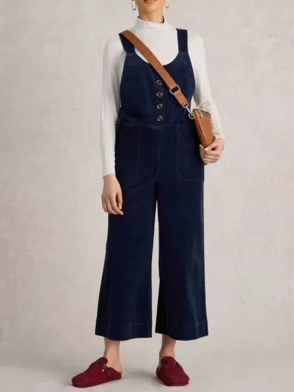 Scoop Neck Viola Cord Dungaree