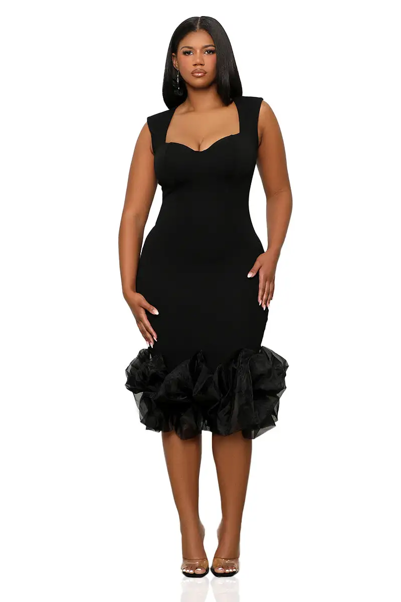 Tulle Cocktail Dress (Black)