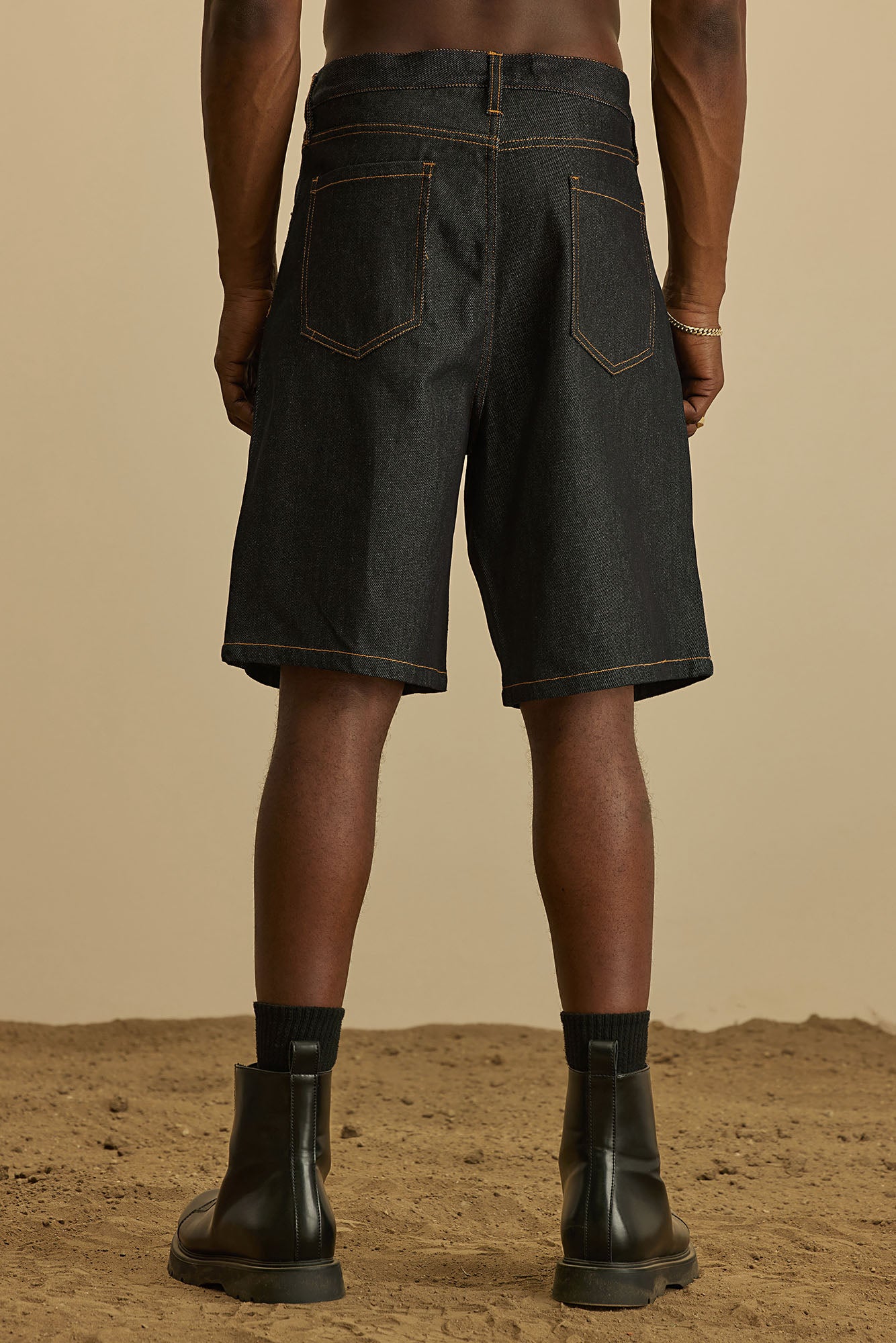 Collin Raw Denim Shorts - Indigo