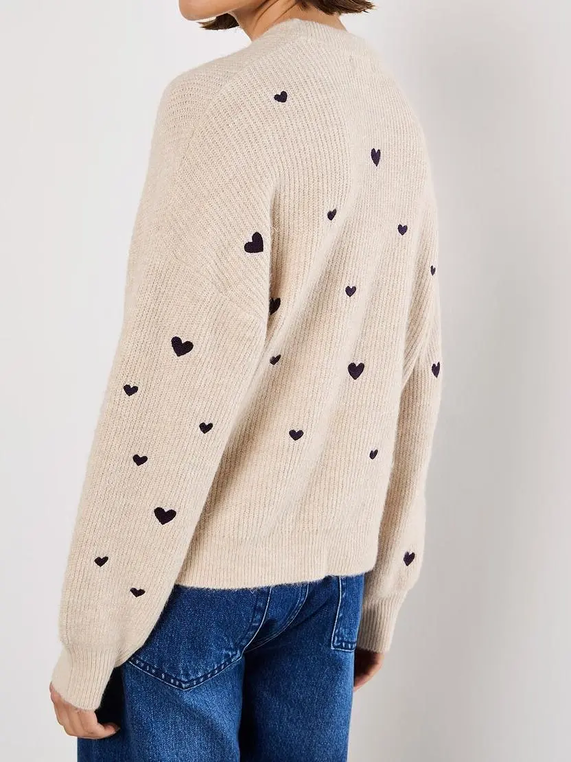 Embroidered Heart Jumper