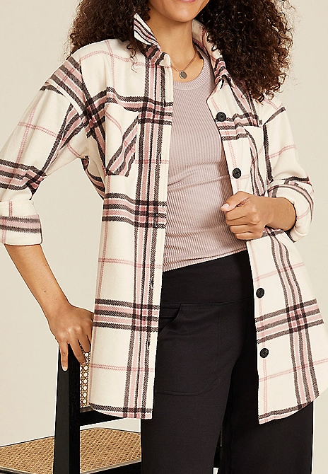 Wilder Plaid Fleece Shacket